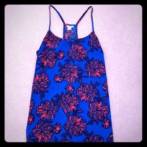 J. Crew floral pattered blouse tank top